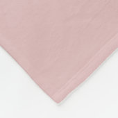 Digitaler Fleece-Decke mit rosa Hund Fleecedecke (Ecke)