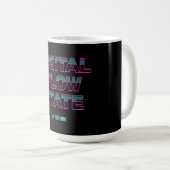 Digitaler Flow-Zustand Retro-Neon-80er-Gaming-Ästh Kaffeetasse (VorderseiteRechts)