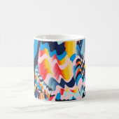 digitaler Glitterkunst-Hintergrund Kaffeetasse (Mittel)