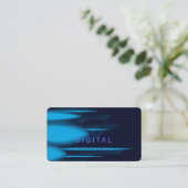 Digitaler Hintergrund | Moderne Technologie Visitenkarte (Stehend Vorderseite)