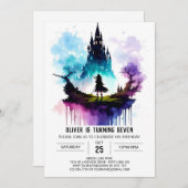 Digitaler Kinderassistent zum Geburtstag Einladung (Vorne/Hinten)