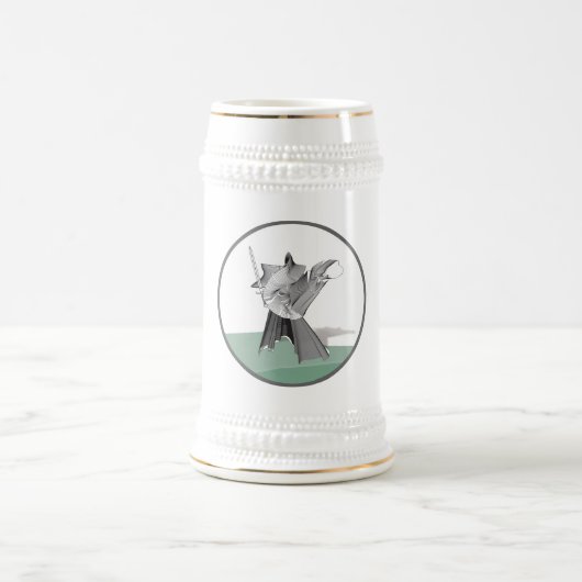 Digitaler Krieger Bierglas (Mittel)