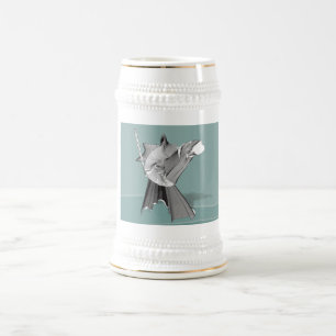 Digitaler Krieger Bierglas