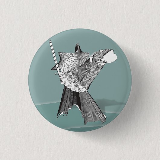 Digitaler Krieger Button (Vorderseite)