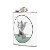 Digitaler Krieger Flachmann (Links)