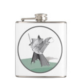 Digitaler Krieger Flachmann (Vorderseite)