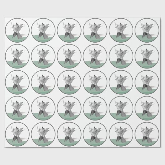 Digitaler Krieger Geschenkpapier (Flach)