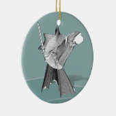 Digitaler Krieger Keramik Ornament (Rechts)