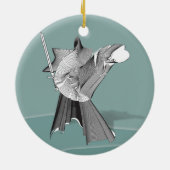 Digitaler Krieger Keramik Ornament (Hinten)