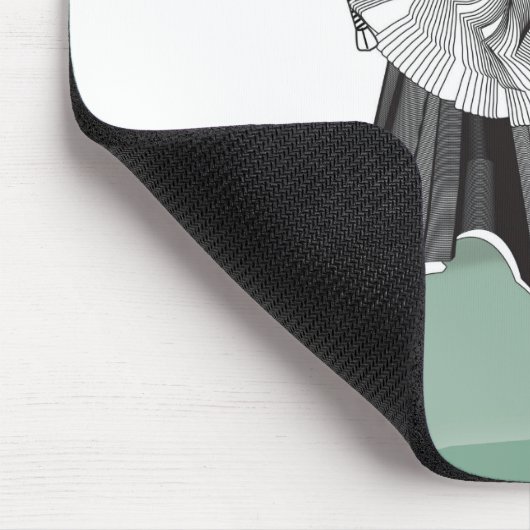 Digitaler Krieger Mousepad (Ecke)