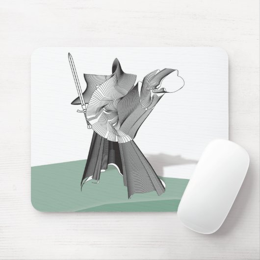 Digitaler Krieger Mousepad (Mit Mouse)