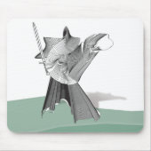 Digitaler Krieger Mousepad (Vorne)