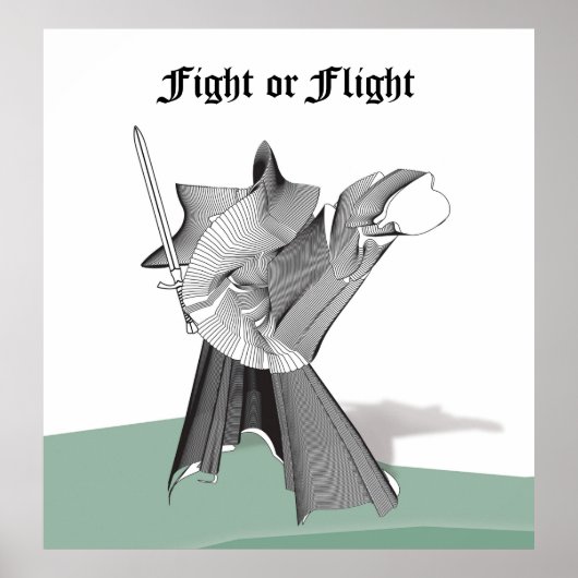 Digitaler Krieger Poster (Vorne)