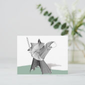 Digitaler Krieger Postkarte (Stehend Vorderseite)