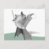 Digitaler Krieger Postkarte (Vorderseite)