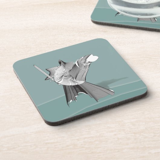 Digitaler Krieger Untersetzer (Linke Seite)