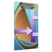 Digitaler Kunstdruck "Circuit Diagramm", türkis Klemmbrett (Rechts)