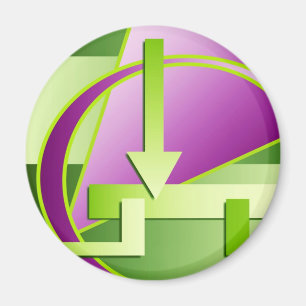 Digitaler Kunstdruck "Schaltplan" Magnet