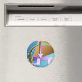 Digitaler Kunstdruck "Schaltplan" Magnet (In Situ (Geschirrspüler))