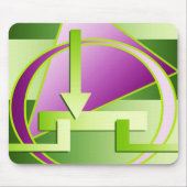 Digitaler Kunstdruck "Schaltplan" Mousepad (Vorne)