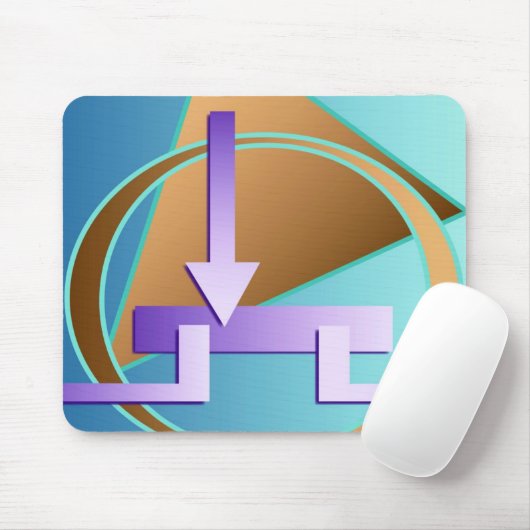 Digitaler Kunstdruck "Schaltplan" Mousepad (Mit Mouse)