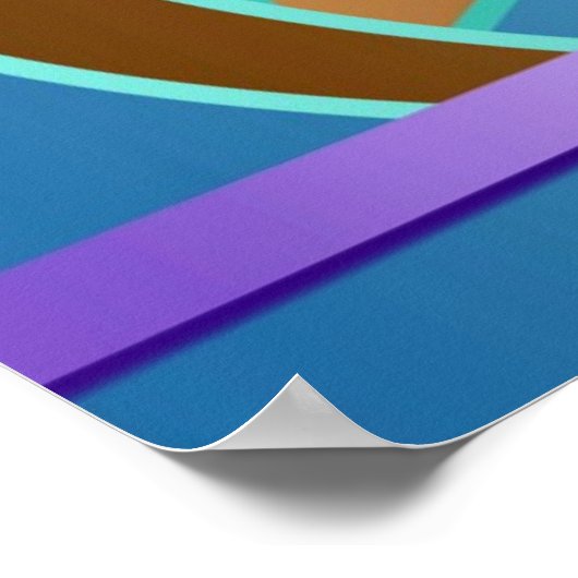 Digitaler Kunstdruck "Schaltplan" Poster (Ecke)