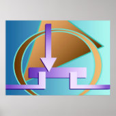 Digitaler Kunstdruck "Schaltplan" Poster (Vorne)