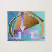 Digitaler Kunstdruck "Schaltplan" Puzzle (Horizontal)