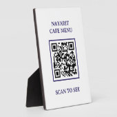 Digitaler Menütemplate mit QR-Code Fotoplatte (Seite)