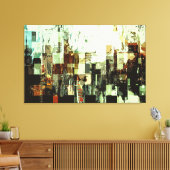 Digitaler Niedergang Leinwanddruck (Insitu (Wohnzimmer))