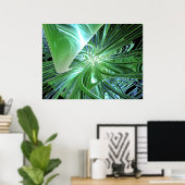 Digitaler Oktopus Poster (Heimbüro)