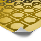 Digitaler Op-Art-Spheroid-Magnetismus Poster (Ecke)