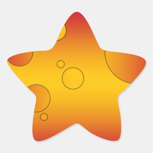 Digitaler Pop Kunst: Flaggenfarben Spaniens Stern-Aufkleber (Vorderseite)