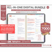 Digitaler Premium-Planer 2023 2024 Aufkleber (Vorderseite)