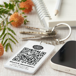 Digitaler QR-Code für Ihr Logo-Foto Schlüsselanhänger