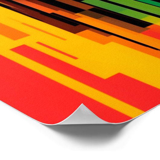 Digitaler Regen Poster (Ecke)