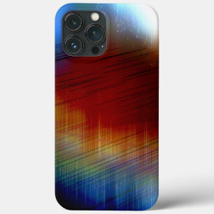 Digitaler Regen über auffällig farbenfroh gepunkte Case-Mate iPhone Hülle