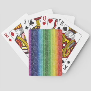 Digitaler Regenbogen Spielkarten
