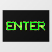 Digitaler schwarzer Fensterklammer Fensteraufkleber (Blatt)