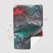 Digitaler Skerry in silbrig grüner Münze zu lebhaf Golfhandtuch (Insitu)