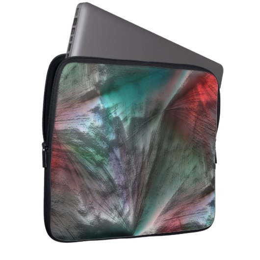 Digitaler Skerry in silbrig grüner Münze zu lebhaf Laptopschutzhülle (Vorne Rechts)