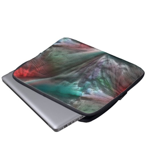 Digitaler Skerry in silbrig grüner Münze zu lebhaf Laptopschutzhülle (Vorne Knopf)