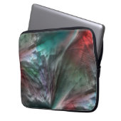 Digitaler Skerry in silbrig grüner Münze zu lebhaf Laptopschutzhülle (Vorderseite Links)