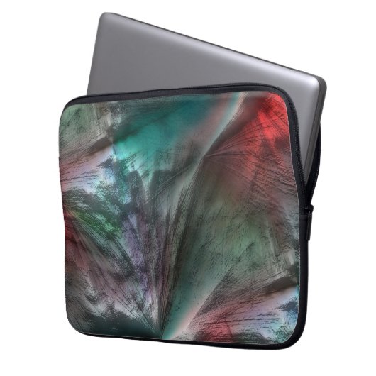 Digitaler Skerry in silbrig grüner Münze zu lebhaf Laptopschutzhülle (Vorderseite Links)