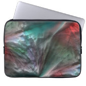 Digitaler Skerry in silbrig grüner Münze zu lebhaf Laptopschutzhülle (Vorderseite)