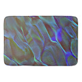 Digitaler Stein in satinfarbenem Blau Badematte (Vorderseite)