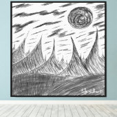Digitaler Stift Leinwanddruck (Insitu (Holzboden))