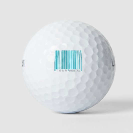 Digitaler Strichcode für Nerd Golfball (Vorderseite)