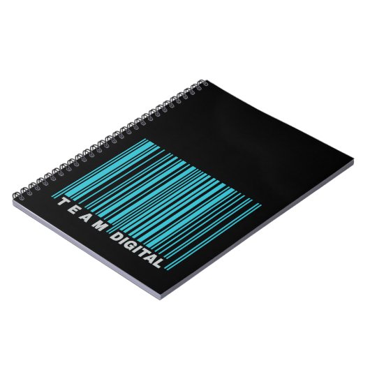 Digitaler Strichcode für Nerd Notizblock (Linke Seite)