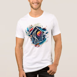 Digitaler T - Shirt - Chrome House Art